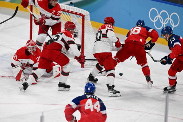 Winter Olympics - Ice hockey, Eishockey Men Czechia vs Denmark - Qualification Play-off Match Ice Hockey Men Czechia vs Denmark - Qualification Play-off on day eleven of the Milano Cortina 2026 Winter Olympic Games, Olympische Spiele, Olympia, OS on February 17, 2026 in Milan, Italy. Photo by JMP ABACAPRESS.COM Milan Italy  Copyright: xJMP ABACAx
