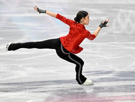 Individual Neutral Athlete Adeliia Petrosian during the women s Figure skating, Eiskunstlauf short program in Milan during the Milano Cortina Winter Olympics on February 17, 2026. - EMMI KORHONEN Milano Italy Hvt2Z_Tane4  Copyright: xEmmixKorhonenx Hvt2Z_Tane4