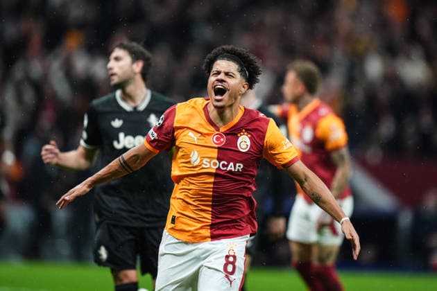 Galatasaray v Juventus - UEFA Champions League ISTANBUL, TURKIYE - FEBRUARY 17: Gabriel Sara (8) of Galatasaray celebrates after scoring a goal during the UEFA Champions League round of 16 play-off first-leg match between Juventus and Galatasaray at RAMS Park stadium in Istanbul, Turkiye on February 17, 2026. Hakan Akgun Anadolu Istanbul Turkey. Editorial use only. Please get in touch for any other usage.  Copyright: x2026xAnadoluxHakanxAkgunx