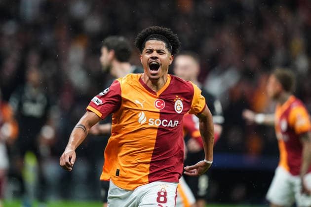 Galatasaray v Juventus - UEFA Champions League ISTANBUL, TURKIYE - FEBRUARY 17: Gabriel Sara (8) of Galatasaray celebrates after scoring a goal during the UEFA Champions League round of 16 play-off first-leg match between Juventus and Galatasaray at RAMS Park stadium in Istanbul, Turkiye on February 17, 2026. Hakan Akgun Anadolu Istanbul Turkey. Editorial use only. Please get in touch for any other usage.  Copyright: x2026xAnadoluxHakanxAkgunx