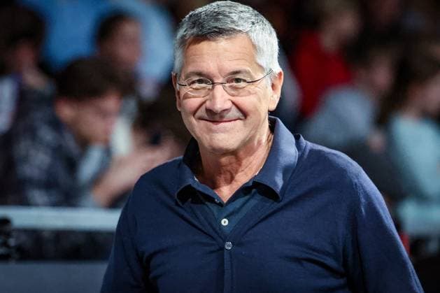 A satisfied President Herbert Hainer FC Bayern Muenchen , smiles, FC Bayern Muenchen Basketball vs Skyliners Frankfurt, easycredit BBL, BBL, Basketball, Men, Season 2025 2025, Regular Season, 21 Matchday, 17 02 2026 Muenchen Bayern Germany Copyright: xkolbert-press MartinxAgüerax