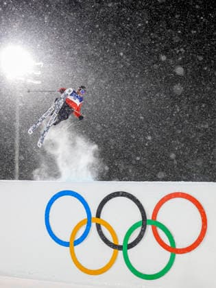 OLYMPICS - Winter Olympic Games, Olympische Spiele, Olympia, OS Milano Cortina 2026 LIVIGNO,ITALY,17.FEB.26 - OLYMPICS, FREE SKI, FREESTYLE SKIING - Winter Olympic Games Milano Cortina 2026, big air, men, final. Image shows Matej Svancer (AUT).  GEPAxpictures xWolfgangxGrebien