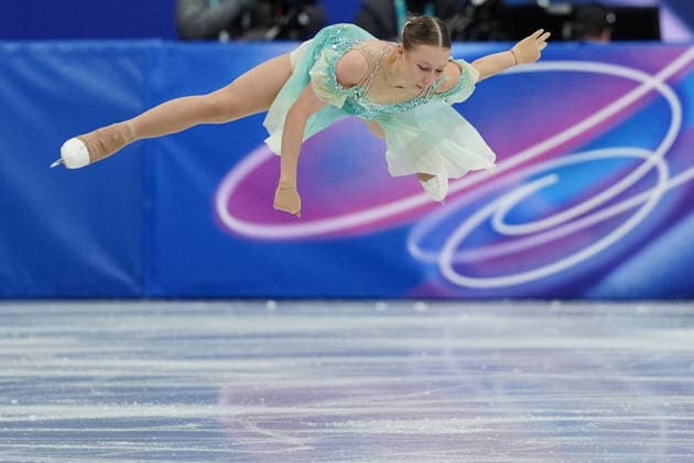 VARIAKOJYTE Meda competing in the Olympic Figure skating, Eiskunstlauf Women Single Skating Short Program for the Milano Cortina 2026 Winter Olympics, in Milan (Italy) February 14, 2026 (Photo Claudio Furlan LaPresse)  Copyright: xClaudioxFurlan LaPressex