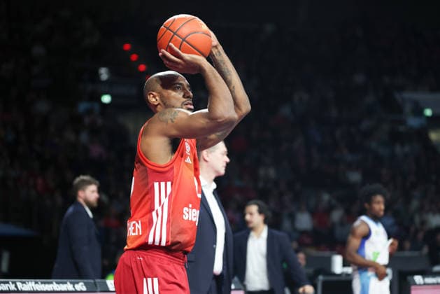Isiaha Mike FC Bayern Basketball, 22 , GER, FC Bayern Basketball vs Skyliners Frankfurt, Basketball, easycredit Basketball Bundesliga, 21 Matchday, Season 2025 2026, 17 02 2026, GER, FC Bayern Basketball vs Skyliners Frankfurt, Basketball, easycredit Basketball Bundesliga, 21 Matchday, Season 2025 2026, 17 02 2026 Munich Copyright: xEibner-Pressefoto JennixMaulx EP_JML