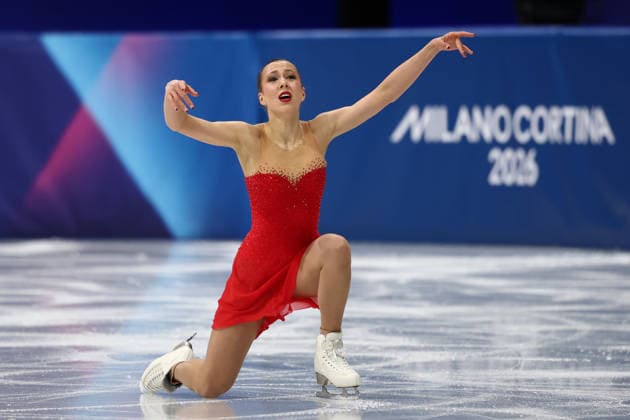 Milano Cortina 2026 Winter Olympics MILAN, ITALY - FEBRUARY 17: Livia Kaiser of Switzerland performs during the Women s Single Skating Short Program in the Figure skating, Eiskunstlauf at the Milano Cortina 2026 Winter Olympic Games, Olympische Spiele, Olympia, OS at Milano Ice Skating Arena on February 17, 2026 in Milan, Italy. Shunik Denisovich Anadolu Milan Italy. Editorial use only. Please get in touch for any other usage.  Copyright: x2026xAnadoluxShunikxDenisovichx