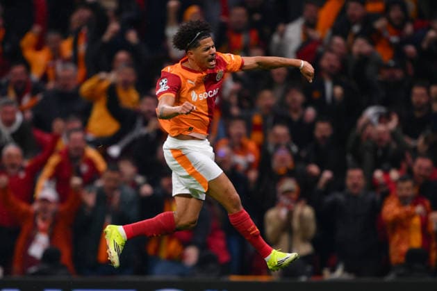 Galatasaray v Juventus - UEFA Champions League ISTANBUL, TURKIYE - FEBRUARY 17: Gabriel Sara (8) of Galatasaray celebrates after scoring a goal during the UEFA Champions League round of 16 play-off first-leg match between Juventus and Galatasaray at RAMS Park stadium in Istanbul, Turkiye on February 17, 2026. Arif Hudaverdi Yaman Anadolu Istanbul Turkey. Editorial use only. Please get in touch for any other usage.  Copyright: x2026xAnadoluxArifxHudaverdixYamanx