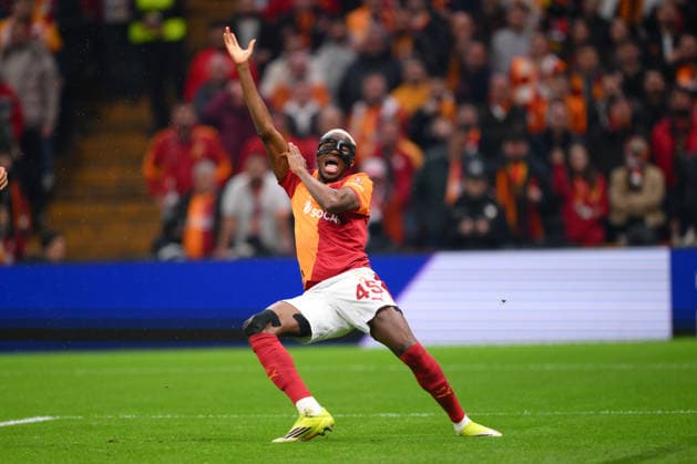 Galatasaray v Juventus - UEFA Champions League ISTANBUL, TURKIYE - FEBRUARY 17: Victor Osimhen of Galatasaray reacts during UEFA Champions League last 16 playoff round first leg football match between Galatasaray and Juventus at RAMS Park in Istanbul, Turkiye on February 17, 2026. Arif Hudaverdi Yaman Anadolu Istanbul Turkey. Editorial use only. Please get in touch for any other usage.  Copyright: x2026xAnadoluxArifxHudaverdixYamanx