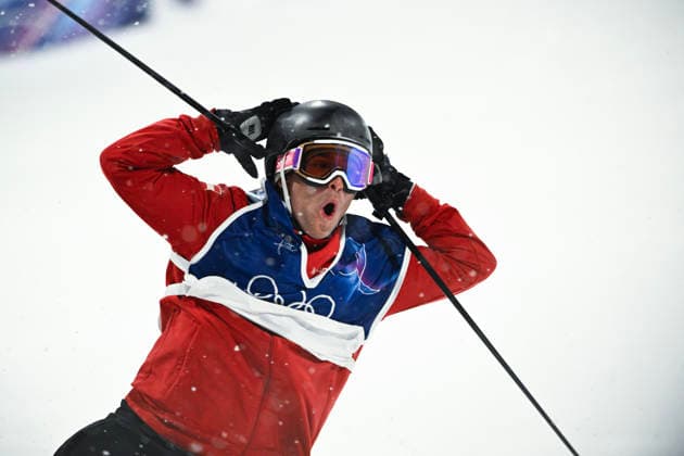 LIVIGNO, ITALIEN 20260217 Österrikes Matej Svancer jublar efter sitt andra hopp under herrarnas big air final, Snow Park i Livigno, Italien. *** Bilden ingar i SPORTPAKET. För övriga BETALBILD *** LIVIGNO ITALIEN x10080x *** LIVIGNO, ITALY 20260217 Austrias Matej Svancer cheers after his second jump during the mens big air final, Snow Park in Livigno, Italy Picture in SPORT PACKAGE For others PAY PICTURE LIVIGNO ITALY x10080x  Copyright: xFredrikxSandberg TTx OS 2026 BIG AIR FINAL