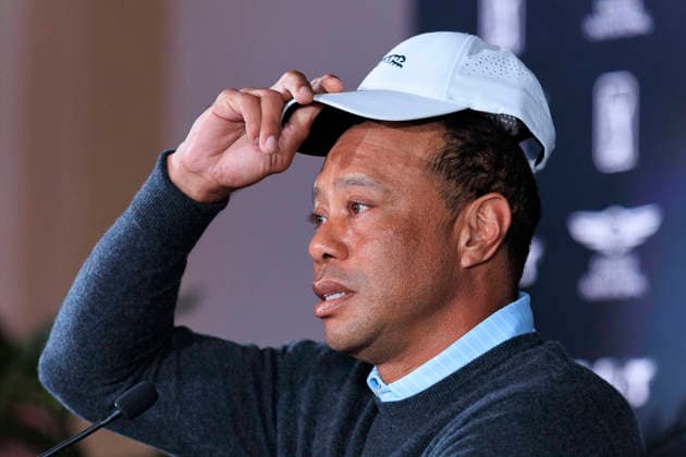 February 17, 2026, Pacific Palisades, California, USA: Tiger Woods during a press conference, PK, Pressekonferenz in preparation for the 2026 Genesis Invitational on Tuesday February 17, 2026 at the Riviera Country Club in Pacific Palisades, California. ARIANA RUIZ PI Pacific Palisades USA - ZUMAp124 20260217_zaa_p124_004 Copyright: xArianaxRuizx