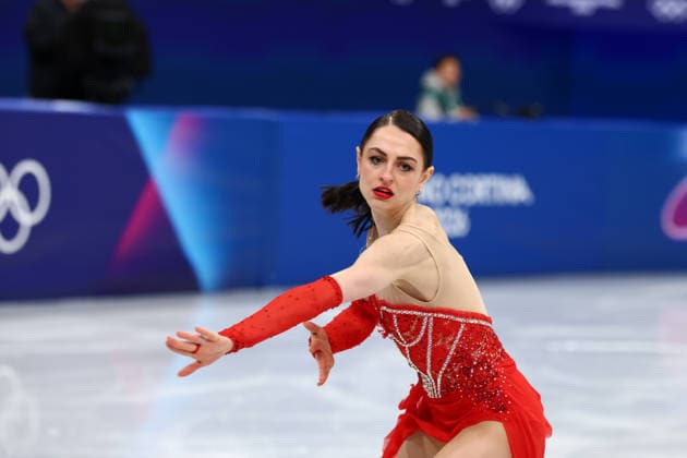 February 17, 2026, Milan, Lombardy, Italy: JULIA SAUTER of Romania skates her Women s Single Skating free program in the Figure skating, Eiskunstlauf at the Milano Cortina 2026 Winter Olympic Games, Olympische Spiele, Olympia, OS Milan Italy - ZUMAc179 20260217_oly_c179_217 Copyright: xMickaelxChavetx
