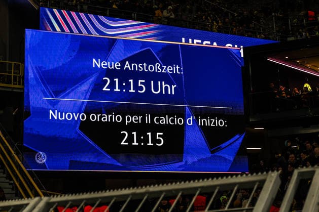 Sport, Football, UEFA Champions League season 2025 2026 PlayOffs first leg Borussia Dortmund Atalanta Bergamo 17 02 2026, SIGNAL IDUNA PARK Dortmund SIGNAL IDUNA PARK North Rhine-Westphalia Germany