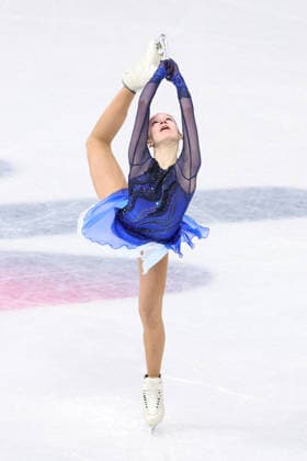 Winter Olympics - Women s Single Figure skating, Eiskunstlauf Short Program Mariia Seniuk of Israel competes in the figure skating women s single skating short program during the Milano Cortina 2026 Winter Olympic Games, Olympische Spiele, Olympia, OS at Milano Ice Skating Arena in Milan, Italy on February 17, 2026. Photo by Alexis Jumeau ABACAPRESS.COM Milan Italy  Copyright: xJumeauxAlexis ABACAx