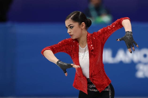 Milano Cortina 2026 Winter Olympics MILAN, ITALY - FEBRUARY 17: Adeliia Petrosian of AIN performs during the Women s Single Skating Short Program in the Figure skating, Eiskunstlauf at the Milano Cortina 2026 Winter Olympic Games, Olympische Spiele, Olympia, OS at Milano Ice Skating Arena on February 17, 2026 in Milan, Italy. Shunik Denisovich Anadolu Milan Italy. Editorial use only. Please get in touch for any other usage.  Copyright: x2026xAnadoluxShunikxDenisovichx