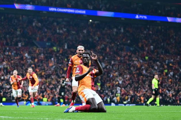 Galatasaray v Juventus - UEFA Champions League ISTANBUL, TURKIYE - FEBRUARY 17: Davinson Sanchez of Galatasaray reacts after scoring a goal during UEFA Champions League last 16 playoff round first leg football match between Galatasaray and Juventus at RAMS Park in Istanbul, Turkiye on February 17, 2026. Abdulhamid Hosbas Anadolu Istanbul Turkey. Editorial use only. Please get in touch for any other usage.  Copyright: x2026xAnadoluxAbdulhamidxHosbasx