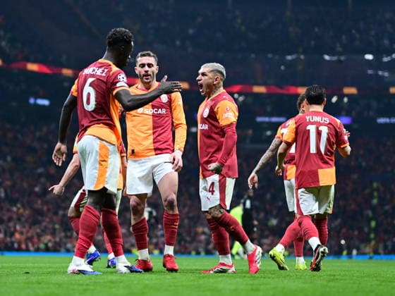 Galatasaray v Juventus - UEFA Champions League ISTANBUL, TURKIYE - FEBRUARY 17: Davinson Sanchez (6) of Galatasaray reacts after scoring a goal with his teammates during UEFA Champions League last 16 playoff round first leg football match between Galatasaray and Juventus at RAMS Park in Istanbul, Turkiye on February 17, 2026. Abdulhamid Hosbas Anadolu Istanbul Turkey. Editorial use only. Please get in touch for any other usage.  Copyright: x2026xAnadoluxAbdulhamidxHosbasx