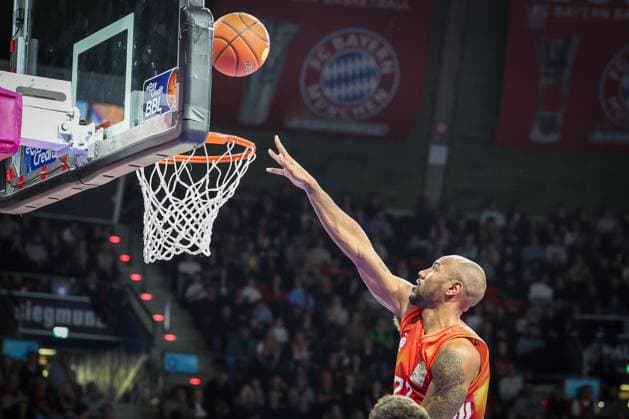 Isiaha Mike 22 FC Bayern Muenchen Basketball in action, FC Bayern Muenchen Basketball vs Skyliners Frankfurt, easycredit BBL, BBL, Basketball, Men, Season 2025 2025, Regular Season, 21 Matchday, 17 02 2026 Muenchen Bayern Germany Copyright: xkolbert-press MartinxAgüerax