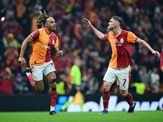 Galatasaray v Juventus - UEFA Champions League ISTANBUL, TURKIYE - FEBRUARY 17: Sacha Boey of Galatasaray celebrates after a goal during UEFA Champions League last 16 playoff round first leg football match between Galatasaray and Juventus at RAMS Park in Istanbul, Turkiye on February 17, 2026. Abdulhamid Hosbas Anadolu Istanbul Turkey. Editorial use only. Please get in touch for any other usage.  Copyright: x2026xAnadoluxAbdulhamidxHosbasx