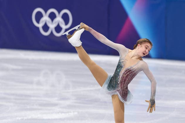 Winter Olympics - Women s Single Figure skating, Eiskunstlauf Short Program Olga Mikutina of Austria competes in the figure skating women s single skating short program during the Milano Cortina 2026 Winter Olympic Games, Olympische Spiele, Olympia, OS at Milano Ice Skating Arena in Milan, Italy on February 17, 2026. Photo by Alexis Jumeau ABACAPRESS.COM Milan Italy  Copyright: xJumeauxAlexis ABACAx