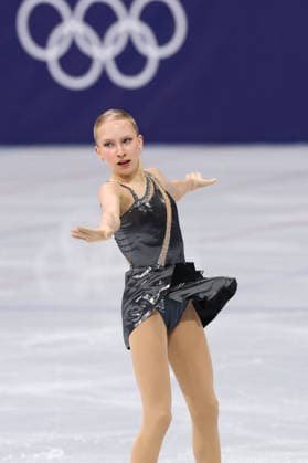 Winter Olympics - Women s Single Figure skating, Eiskunstlauf Short Program Iida Karhunen of Finland competes in the figure skating women s single skating short program during the Milano Cortina 2026 Winter Olympic Games, Olympische Spiele, Olympia, OS at Milano Ice Skating Arena in Milan, Italy on February 17, 2026. Photo by Alexis Jumeau ABACAPRESS.COM Milan Italy  Copyright: xJumeauxAlexis ABACAx