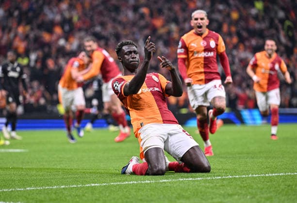 Galatasaray v Juventus - UEFA Champions League ISTANBUL, TURKIYE - FEBRUARY 17: Davinson Sanchez (6) of Galatasaray celebrates after scoring a goal during the UEFA Champions League last 16 playoff round first leg football match between Galatasaray and Juventus at RAMS Park in Istanbul, Turkiye on February 17, 2026. Elif Ozturk Anadolu Istanbul Turkey. Editorial use only. Please get in touch for any other usage.  Copyright: x2026xAnadoluxElifxOzturkx