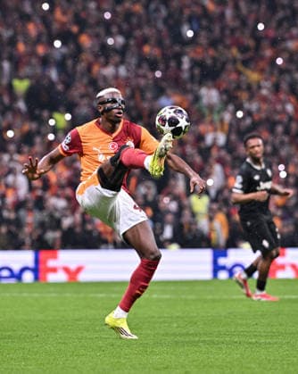Galatasaray v Juventus - UEFA Champions League ISTANBUL, TURKIYE - FEBRUARY 17: Victor Osimhen of Galatasaray in action during UEFA Champions League last 16 playoff round first leg football match between Galatasaray and Juventus at RAMS Park in Istanbul, Turkiye on February 17, 2026. Elif Ozturk Anadolu Istanbul Turkey. Editorial use only. Please get in touch for any other usage.  Copyright: x2026xAnadoluxElifxOzturkx