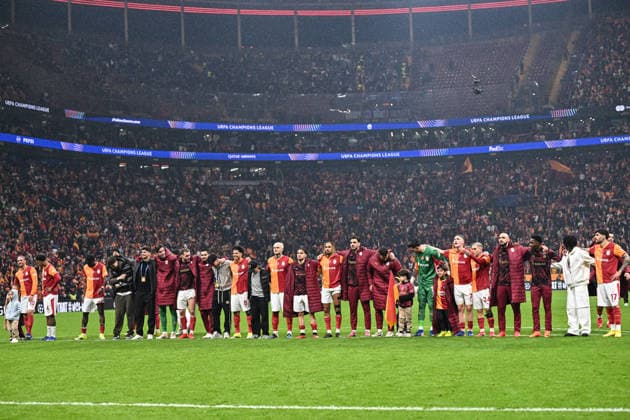 Galatasaray v Juventus - UEFA Champions League ISTANBUL, TURKIYE - FEBRUARY 17: Players of Galatasaray celebrate the victory after UEFA Champions League last 16 playoff round first leg football match between Galatasaray and Juventus at RAMS Park in Istanbul, Turkiye on February 17, 2026. Elif Ozturk Anadolu Istanbul Turkey. Editorial use only. Please get in touch for any other usage.  Copyright: x2026xAnadoluxElifxOzturkx