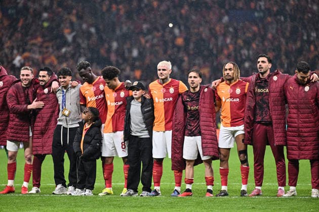 Galatasaray v Juventus - UEFA Champions League ISTANBUL, TURKIYE - FEBRUARY 17: Players of Galatasaray celebrate the victory after UEFA Champions League last 16 playoff round first leg football match between Galatasaray and Juventus at RAMS Park in Istanbul, Turkiye on February 17, 2026. Elif Ozturk Anadolu Istanbul Turkey. Editorial use only. Please get in touch for any other usage.  Copyright: x2026xAnadoluxElifxOzturkx
