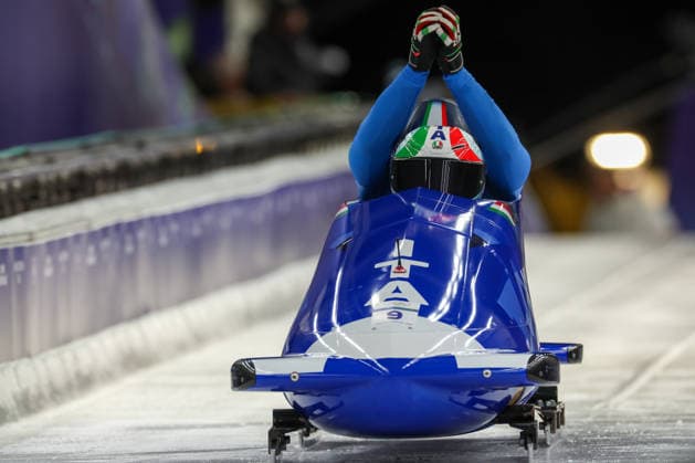 Ita - Baumgartner Patrick - Mircea Robert during the Olympic Winter Milano-Cortina 2026, Bobsleigh 2-man on February 17, 2026 at Cortina Sliding Centre in Cortina, Italy  Copyright: xLucianoxMariaxBisi IPAxSportx xipa-agency.netx xx IPA_71656913 IPA_Agency_IPA71656913