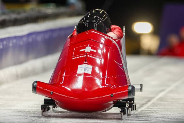 Sui - Rohner Timo - Annen Tim during the Olympic Winter Milano-Cortina 2026, Bobsleigh 2-man on February 17, 2026 at Cortina Sliding Centre in Cortina, Italy  Copyright: xLucianoxMariaxBisi IPAxSportx xipa-agency.netx xx IPA_71657090 IPA_Agency_IPA71657090