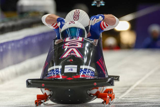 GIOCHI OLIMPICI - Olimpiadi Invernali Milano-Cortina 2026 - Bobsleigh 2-man Usa - Del Duca Frankie - Williamson Joshua during the Olympic Winter Milano-Cortina 2026, Bobsleigh 2-man on February 17, 2026 at Cortina Sliding Centre in Cortina, Italy Cortina D Ampezzo Italy  Copyright: xIPAxSport ABACAx