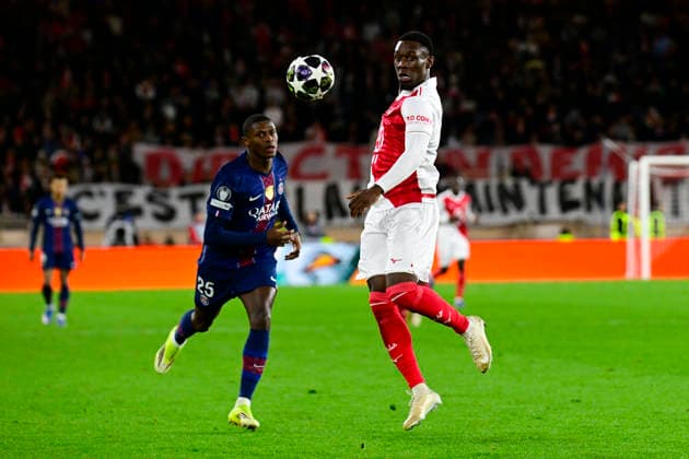 FOOTBALL : AS Monaco VS Paris Saint-Germain - UEFA Champions League - 17 02 2026 Folarin Balogun (ASM) - UEFA Champions League match between AS Monaco and Paris Saint Germain on February 17, 2026 at the Louis II Stadium in Monaco. MonacoMonaco  Copyright: xWilliamxCannarellax