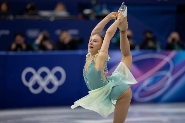 February 17, 2026, Milano, Lombardy, Italy: Meda Variakojyte of Lithuania perform in the Women Figure skating, Eiskunstlauf Short Program during the 2026 Winter Olympics at the Milano Ice Skating Arena on Tuesday in Milano. Milano Italy - ZUMAj89_ 20260217_oly_j89_031 Copyright: xPaulxKitagakixJr.x