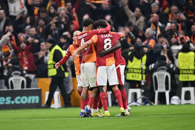 Galatasaray v Juventus - UEFA Champions League ISTANBUL, TURKIYE - FEBRUARY 17: Players of Galatasaray celebrate after scoring a goal during UEFA Champions League last 16 playoff round first leg football match between Galatasaray and Juventus at RAMS Park in Istanbul, Turkiye on February 17, 2026. Isa Terli Anadolu Istanbul Turkey. Editorial use only. Please get in touch for any other usage.  Copyright: x2026xAnadoluxIsaxTerlix
