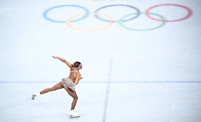 Belgian figure skater Loena Hendrickx pictured in action during the short program of the Women s Figure skating, Eiskunstlauf competition at the Milano Cortina 2026 Olympic Winter games, Winterspiele,Spiele, Summer games on Tuesday 17 February 2026 in Milan, Italy. The XXV Winter Olympics take place from 6 to 22 February 2026 in Italy. JASPERxJACOBS  x164032123x