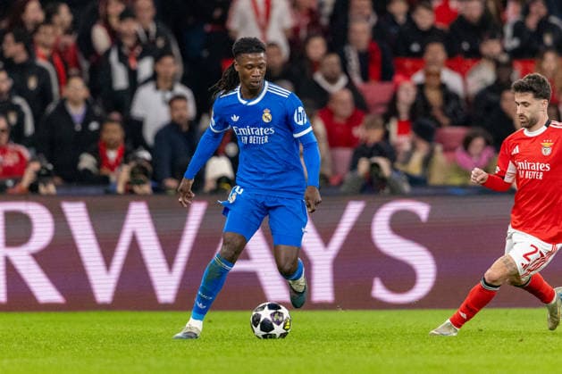 Eduardo Camavinga seen during Champions League play off game between SL Benfica and Real Madrid CF (Maciej Rogowski Ball Raw Images) Lisbon Estadio da Luz Portugal Copyright: xMaciejxRogowskix ROG_BENvsRMA-111