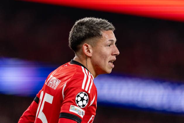 Gianluca Prestianni seen during Champions League play off game between SL Benfica and Real Madrid CF (Maciej Rogowski Ball Raw Images) Lisbon Estadio da Luz Portugal Copyright: xMaciejxRogowskix ROG_BENvsRMA-120