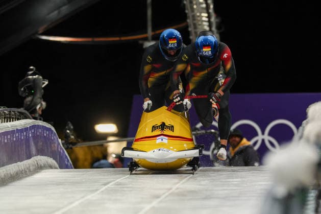 GIOCHI OLIMPICI - Olimpiadi Invernali Milano-Cortina 2026 - Bobsleigh 2-man Ger - Lochner Johannes - Fleischhauer Georg during the Olympic Winter Milano-Cortina 2026, Bobsleigh 2-man on February 17, 2026 at Cortina Sliding Centre in Cortina, Italy Cortina D Ampezzo Italy  Copyright: xIPAxSport ABACAx