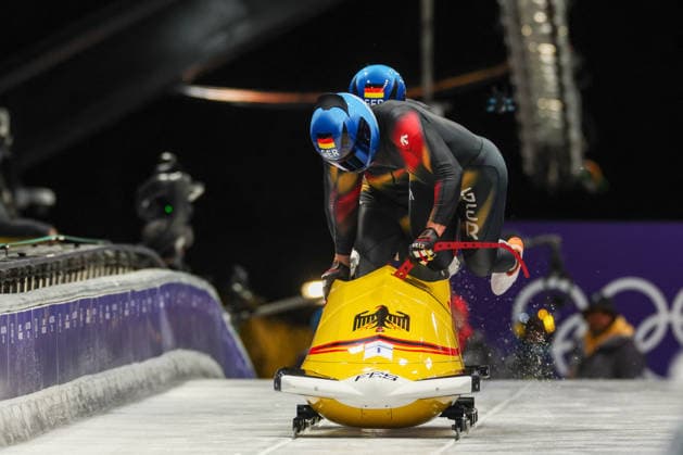 GIOCHI OLIMPICI - Olimpiadi Invernali Milano-Cortina 2026 - Bobsleigh 2-man Ger - Lochner Johannes - Fleischhauer Georg during the Olympic Winter Milano-Cortina 2026, Bobsleigh 2-man on February 17, 2026 at Cortina Sliding Centre in Cortina, Italy Cortina D Ampezzo Italy  Copyright: xIPAxSport ABACAx