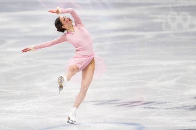 2026-02-17 - Milano Cortina 2026 Winter Olympics Figure skating, Eiskunstlauf Women Single Skating MILAN, ITALY - FEBRUARY 17: Nina Pinzarrone of Belgium performing in the Figure Skating Women Single Skating Short Program during the Milano Cortina 2026 Winter Olympics at the Milano Ice Skating Arena on February 17, 2026 in Milan, Italy Milan Milano Ice Skating Arena Italy Content not available for redistribution in The Netherlands directly or indirectly through any third parties. Copyright: xAndrexWeeningx
