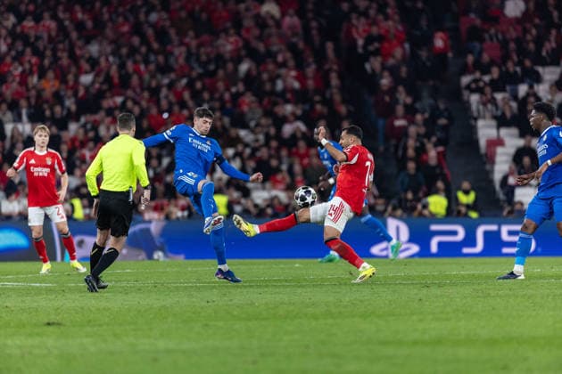 Pavlidis (SL Benfica) in action during the match between SL Benfica and Real Madrid , valid for UEFA Champions League 2025 2026 at Estadio do Lisboa Benfica on 17 February 2026. Lisbon Estadio do Sport Lisboa Benfica Lisbon Portugal Copyright: xIMAGOx xPRIMExSPORTSxIMAGESx xFILIPExOLIVEIRAx