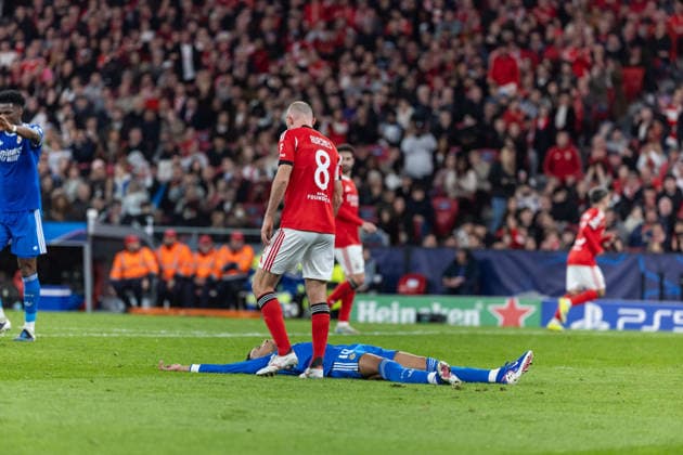 Kylian Mbappe ( Real Madrid ) in action during the match between SL Benfica and Real Madrid , valid for UEFA Champions League 2025 2026 at Estadio do Lisboa Benfica on 17 February 2026. Lisbon Estadio do Sport Lisboa Benfica Lisbon Portugal Copyright: xIMAGOx xPRIMExSPORTSxIMAGESx xFILIPExOLIVEIRAx
