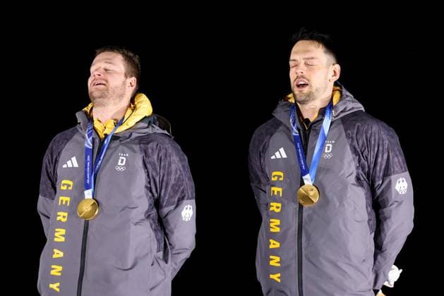 Milano Cortina 2026, bobsleigh, men, doubles, Olympic champions Johannes Lochner and Georg Fleischhauer