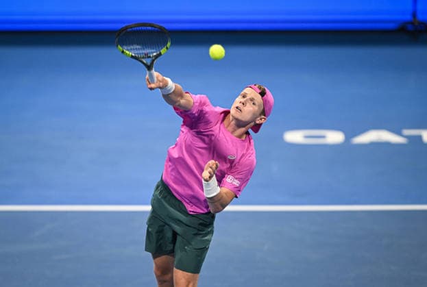 Qatar ExxonMobil Open 2026 Jesper de Jong NED Coin Toss
