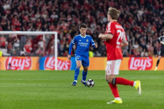 Arda Guler ( Real Madrid ) in action during the match between SL Benfica and Real Madrid , valid for UEFA Champions League 2025 2026 at Estadio do Lisboa Benfica on 17 February 2026. Lisbon Estadio do Sport Lisboa Benfica Lisbon Portugal Copyright: xIMAGOx xPRIMExSPORTSxIMAGESx xFILIPExOLIVEIRAx