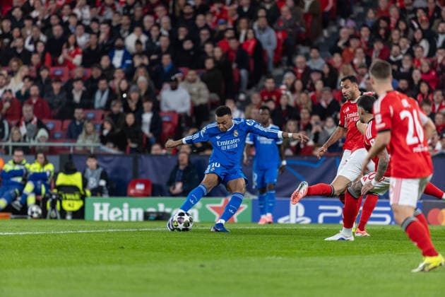 Kylian Mbappe ( Real Madrid ) in action during the match between SL Benfica and Real Madrid , valid for UEFA Champions League 2025 2026 at Estadio do Lisboa Benfica on 17 February 2026. Lisbon Estadio do Sport Lisboa Benfica Lisbon Portugal Copyright: xIMAGOx xPRIMExSPORTSxIMAGESx xFILIPExOLIVEIRAx