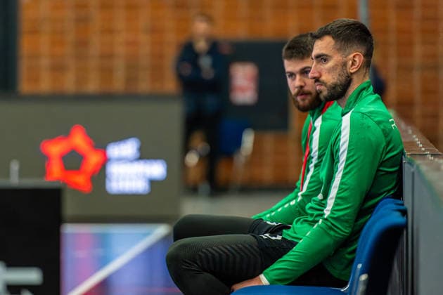 Ibrahim Haseljic RK Nexe, Nr 8 L R , TSV Hannover Burgdorf orange against RK Nexe black 1 Matchday of the Main Round EHF European League 2025 2026 17 02 2026, Swiss Life Hall Hannover, GER , Copyright: xJanxGuentherx xTSVxHannover-Burgdorfx