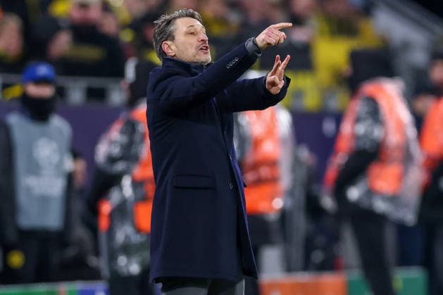 17 02 2026, Football, UEFA Champions League, Borussia Dortmund Atalanta Bergamo, BVB Stadion, Play Offs first leg, Season 2025 2026 Head coach Niko Kovac BVB hc wildly gesticulating on the sidelines Regulations prohibit any use of photographs as image sequences and or quasi video North Rhine-Westphalia Germany