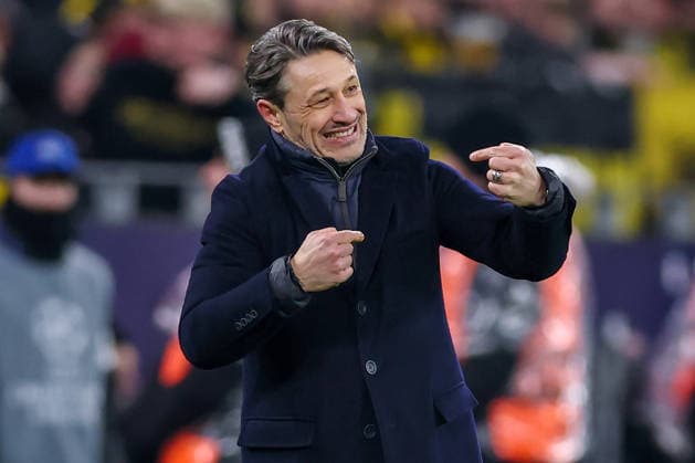 17 02 2026, Football, UEFA Champions League, Borussia Dortmund Atalanta Bergamo, BVB Stadion, Play Offs first leg, Season 2025 2026 Head coach Niko Kovac BVB hc wildly gesticulating on the sidelines Regulations prohibit any use of photographs as image sequences and or quasi video North Rhine-Westphalia Germany
