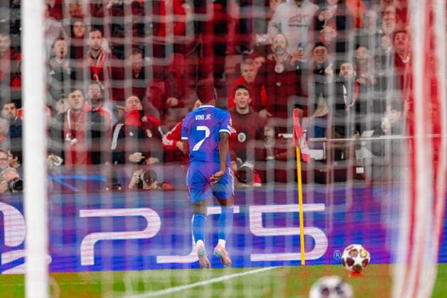 Vinicius Vini Jr seen during Champions League play off game between SL Benfica and Real Madrid CF (Maciej Rogowski Ball Raw Images) Lisbon Estadio da Luz Portugal Copyright: xMaciejxRogowskix ROG_BENvsRMA-187