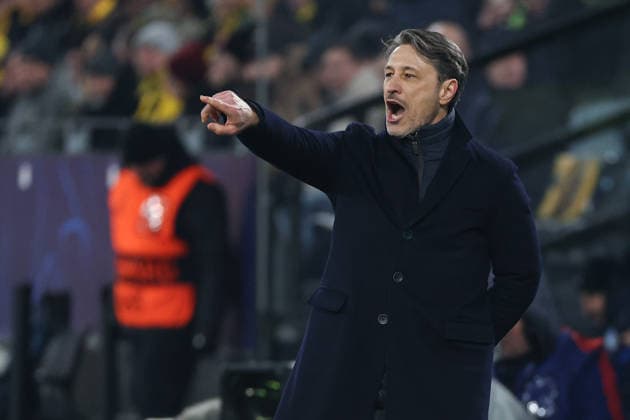 UEFA Champions League Borussia Dortmund Atalanta Bergamo on 17 02 2026 at Signal Iduna Park in Dortmund Coach Niko Kovac Dortmund gives loud instructions MH